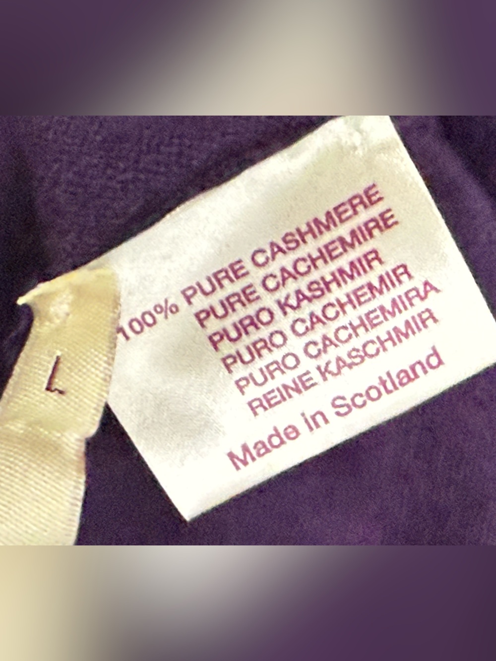Crimson Paris - France’s Purple V-Neck Sweater - Women's Classic Knit - Picture 4 of 6